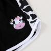 imageYOUNGER TREE Toddler Infant Baby Girls Summer Outfits Leopard Print Short Sleeve Pocket TShirt Tops Pants Clothes SetsBlackcow
