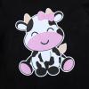 imageYOUNGER TREE Toddler Infant Baby Girls Summer Outfits Leopard Print Short Sleeve Pocket TShirt Tops Pants Clothes SetsBlackcow