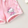 imageYOUNGER TREE Toddler Infant Baby Girls Summer Outfits Leopard Print Short Sleeve Pocket TShirt Tops Pants Clothes SetsPink Elephant