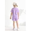 imageYOUNGER TREE Toddler Infant Baby Girls Summer Outfits Leopard Print Short Sleeve Pocket TShirt Tops Pants Clothes SetsPurplebutterfly