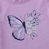 imageYOUNGER TREE Toddler Infant Baby Girls Summer Outfits Leopard Print Short Sleeve Pocket TShirt Tops Pants Clothes SetsPurplebutterfly