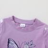 imageYOUNGER TREE Toddler Infant Baby Girls Summer Outfits Leopard Print Short Sleeve Pocket TShirt Tops Pants Clothes SetsPurplebutterfly