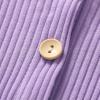 imageYOUNGER TREE Toddler Kids Baby Girls Clothes Rompers Flutter Sleeve Button Shorts with Belt Summer Casual JumpsuitPurple