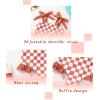 imageYOUNGER TREE Toddler Swimsuit Girl Color Block Stripe OnePiece Swimwear Baby Girl Bathing SuitsBrown Checkerboard