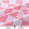 imageYOUNGER TREE Toddler Swimsuit Girl Color Block Stripe OnePiece Swimwear Baby Girl Bathing SuitsPink Checkerboard