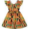 imageYOUNGER TREE African Baby Clothes Girl Dashiki Ankara Outfit SetBackless Dress