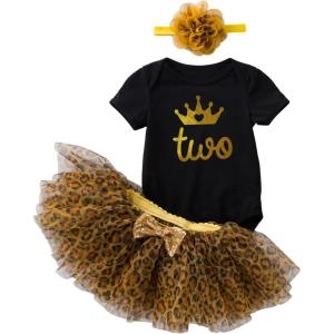 imageNewborn Baby Girls My 1st Birthday Dress Infant Shiny Printed Sequin Bowknot Tutu Princess DressCupcakes  Pink Tutu
