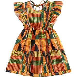 imageYOUNGER TREE African Baby Clothes Girl Dashiki Ankara Outfit SetHalter Dress