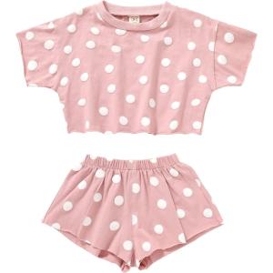 imageYOUNGER TREE babygirls PlaywearPink Dots