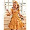 imageToddler Baby Girls Dress Floral Embroidered Boho Sleeveless Beach Butterfly SundressGinger and Flowers