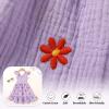 imageToddler Baby Girls Dress Floral Embroidered Boho Sleeveless Beach Butterfly SundressPurple and Flowers
