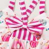 imageToddler Baby Girls Summer Skirt Ice Cream Print Sleeveless Strap Backless DressDonut White