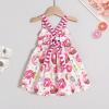 imageToddler Baby Girls Summer Skirt Ice Cream Print Sleeveless Strap Backless DressDonut White