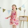 imageToddler Baby Girls Summer Skirt Ice Cream Print Sleeveless Strap Backless DressDoughnut