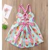 imageToddler Baby Girls Summer Skirt Ice Cream Print Sleeveless Strap Backless DressGreen
