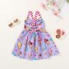 imageToddler Baby Girls Summer Skirt Ice Cream Print Sleeveless Strap Backless DressPurple Ice Cream