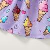 imageToddler Baby Girls Summer Skirt Ice Cream Print Sleeveless Strap Backless DressPurple Ice Cream