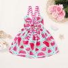 imageToddler Baby Girls Summer Skirt Ice Cream Print Sleeveless Strap Backless DressWatermelon