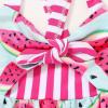 imageToddler Baby Girls Summer Skirt Ice Cream Print Sleeveless Strap Backless DressWatermelon