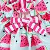 imageToddler Baby Girls Summer Skirt Ice Cream Print Sleeveless Strap Backless DressWatermelon