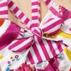 imageToddler Baby Girls Summer Skirt Ice Cream Print Sleeveless Strap Backless DressWhite