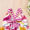 imageToddler Baby Girls Summer Skirt Ice Cream Print Sleeveless Strap Backless DressWhite