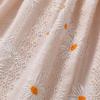 imageYOUNGER TREE Toddler Baby Girl Boho Dress Linen Ruffle Sleeveless Casual Dress Kids Solid Floral Summer Beach SundressApricot Daisies