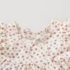 imageYOUNGER TREE Toddler Baby Girl Boho Dress Linen Ruffle Sleeveless Casual Dress Kids Solid Floral Summer Beach SundressFloral Beige
