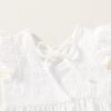 imageYOUNGER TREE Toddler Baby Girl Boho Dress Linen Ruffle Sleeveless Casual Dress Kids Solid Floral Summer Beach SundressSolid White