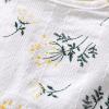 imageYOUNGER TREE Toddler Baby Girl Boho Dress Linen Ruffle Sleeveless Casual Dress Kids Solid Floral Summer Beach SundressWhite Floral