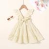 imageYOUNGER TREE Toddler Baby Girls Dress Summer Ruffle Sleeve Halter Casual Kids Beach SundressApricot