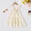 imageYOUNGER TREE Toddler Baby Girls Dress Summer Ruffle Sleeve Halter Casual Kids Beach SundressBeige Flower