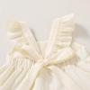 imageYOUNGER TREE Toddler Baby Girls Dress Summer Ruffle Sleeve Halter Casual Kids Beach SundressBeige Flower