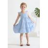 imageYOUNGER TREE Toddler Baby Girls Dress Summer Ruffle Sleeve Halter Casual Kids Beach SundressBlue