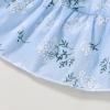imageYOUNGER TREE Toddler Baby Girls Dress Summer Ruffle Sleeve Halter Casual Kids Beach SundressBlue Flower