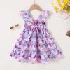imageYOUNGER TREE Toddler Baby Girls Dress Summer Ruffle Sleeve Halter Casual Kids Beach SundressButterfly