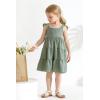 imageYOUNGER TREE Toddler Baby Girls Dress Summer Ruffle Sleeve Halter Casual Kids Beach SundressGreen