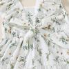 imageYOUNGER TREE Toddler Baby Girls Dress Summer Ruffle Sleeve Halter Casual Kids Beach SundressGreen Floral
