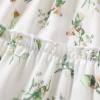 imageYOUNGER TREE Toddler Baby Girls Dress Summer Ruffle Sleeve Halter Casual Kids Beach SundressGreen Flower Dress