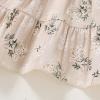 imageYOUNGER TREE Toddler Baby Girls Dress Summer Ruffle Sleeve Halter Casual Kids Beach SundressKhaki Flower