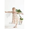 imageYOUNGER TREE Toddler Baby Girls Dress Summer Ruffle Sleeve Halter Casual Kids Beach SundressKhaki Flower