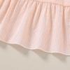 imageYOUNGER TREE Toddler Baby Girls Dress Summer Ruffle Sleeve Halter Casual Kids Beach SundressPink Stripe
