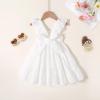 imageYOUNGER TREE Toddler Baby Girls Dress Summer Ruffle Sleeve Halter Casual Kids Beach SundressWhite