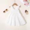 imageYOUNGER TREE Toddler Baby Girls Dress Summer Ruffle Sleeve Halter Casual Kids Beach SundressWhite