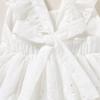 imageYOUNGER TREE Toddler Baby Girls Dress Summer Ruffle Sleeve Halter Casual Kids Beach SundressWhite