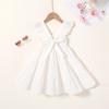 imageYOUNGER TREE Toddler Baby Girls Dress Summer Ruffle Sleeve Halter Casual Kids Beach SundressWhite Dress
