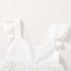imageYOUNGER TREE Toddler Baby Girls Dress Summer Ruffle Sleeve Halter Casual Kids Beach SundressWhite Dress