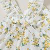 imageYOUNGER TREE Toddler Baby Girls Dress Summer Ruffle Sleeve Halter Casual Kids Beach SundressYellow Flower