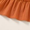 imageYOUNGER TREE Toddler Dress Baby Girl Summer Clothes Ruffle Sleeve Smock Beach Boho Dresses SundressBurnt Orange