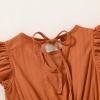 imageYOUNGER TREE Toddler Dress Baby Girl Summer Clothes Ruffle Sleeve Smock Beach Boho Dresses SundressBurnt Orange